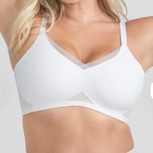 HoneyLove white wireless crossover bra size 38D/DD
